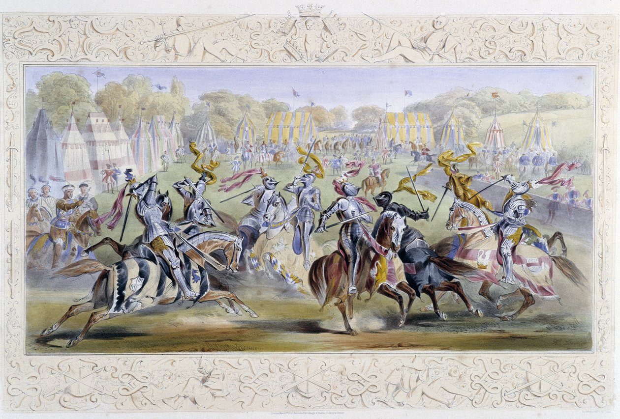 Chevaleresque Turnuvası - J. Whatman tarafından “” Knight of England”da, ed. T.M