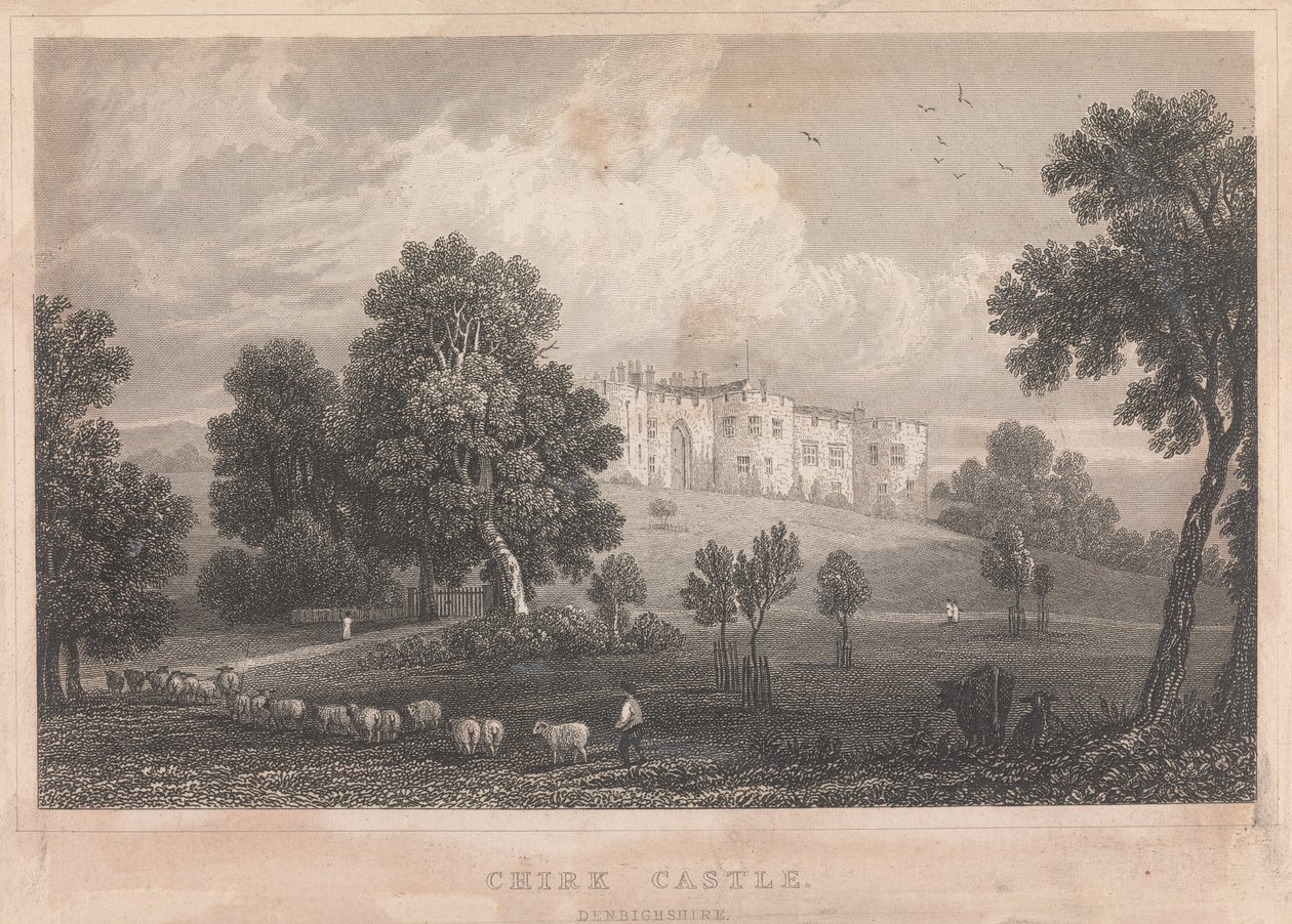 Chirk Kalesi, Denbighshire; sayfa 67 (Birinci Cilt) by Unknown artist