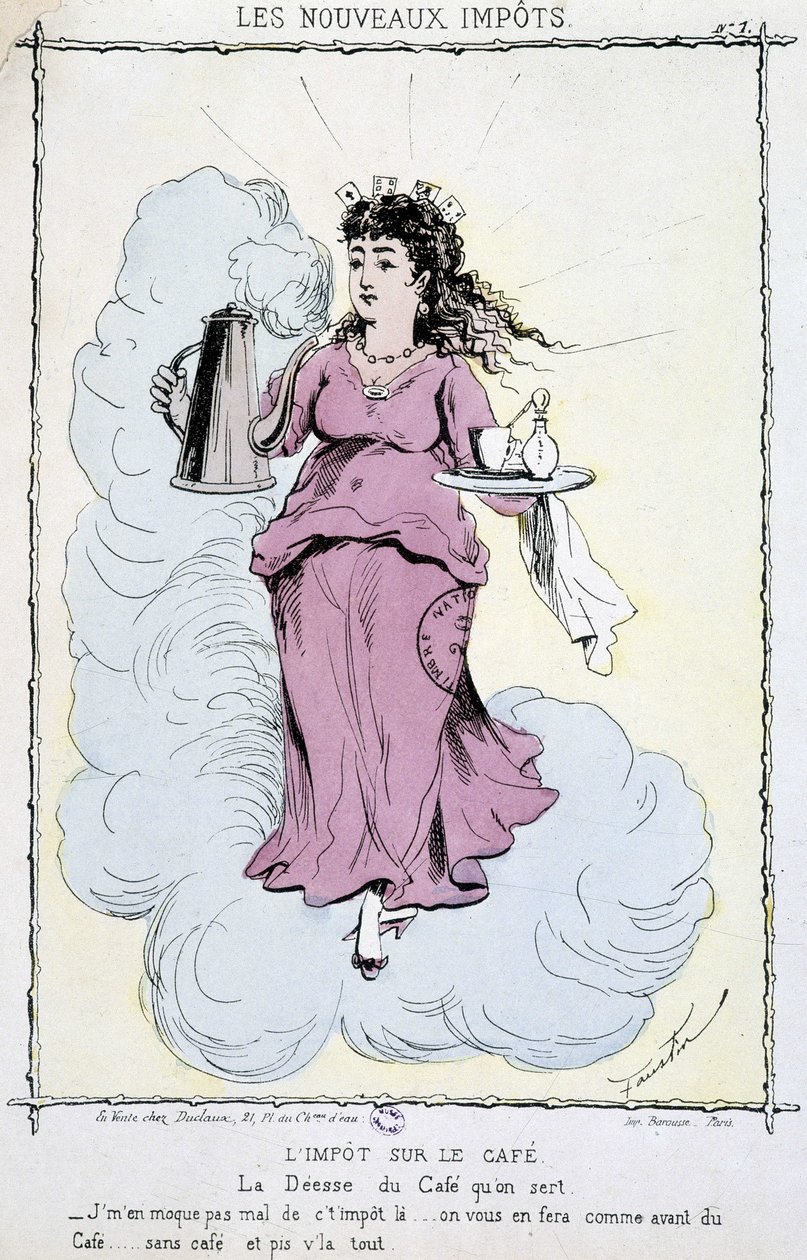 Kahve vergisi - çizim by Unknown artist