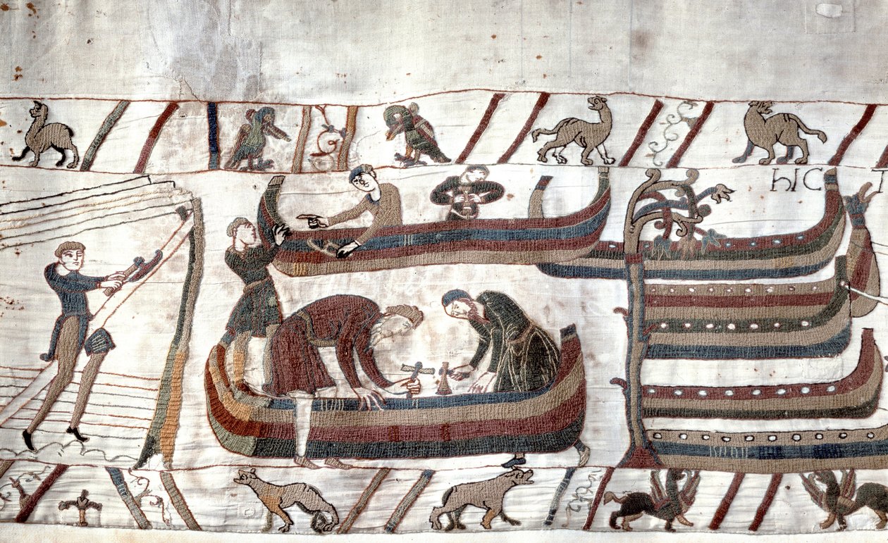 Kraliçe Mathilde Nakış olarak bilinen Bayeux duvar halısı by Unknown artist