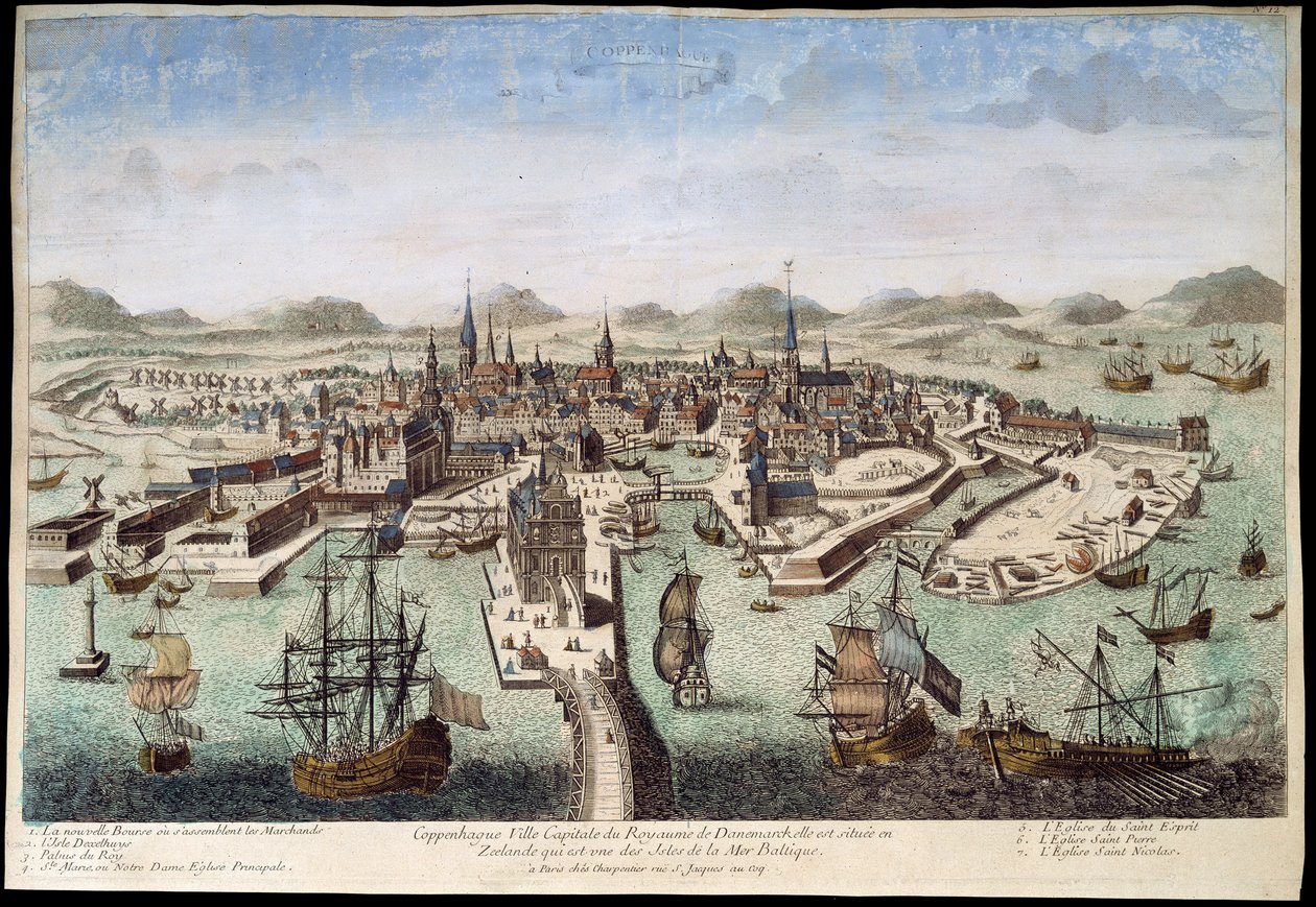 Kopenhag, deb. 18. yüzyıl by Unknown artist