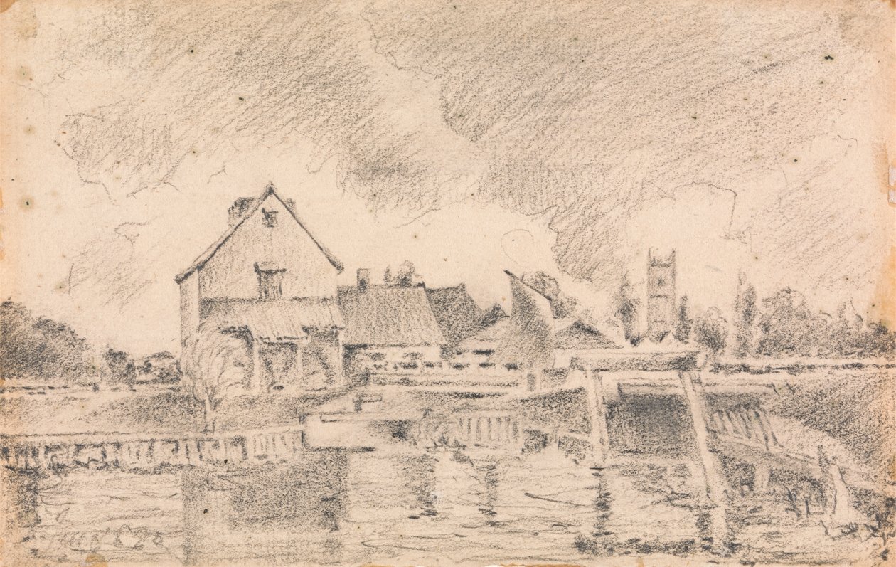 Constable'ın Resminin Kopyası, Dedham Lock ve Mill by Unknown artist