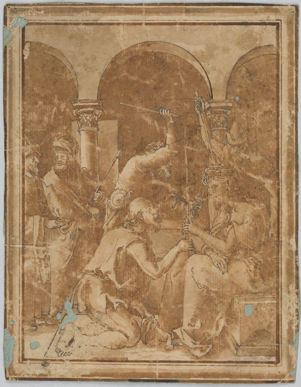 Albrecht Durer'in 1511'de yayınlanan Küçük Tutkudaki Dikenli Taç'ın kopyası by Unknown artist