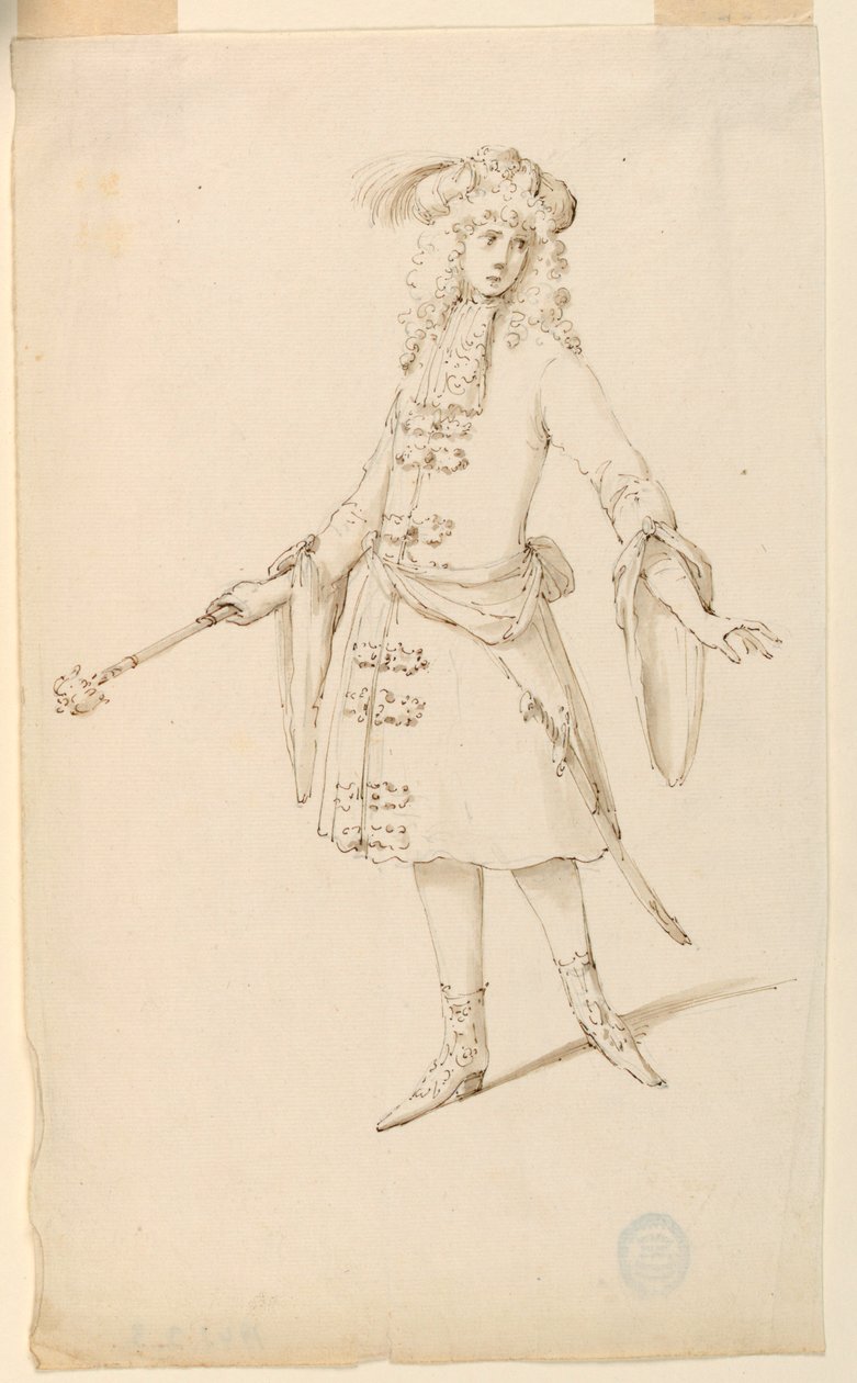 Kostüm Tasarımı: Bir Bale için Asilzade, Kral veya Prens by Unknown artist
