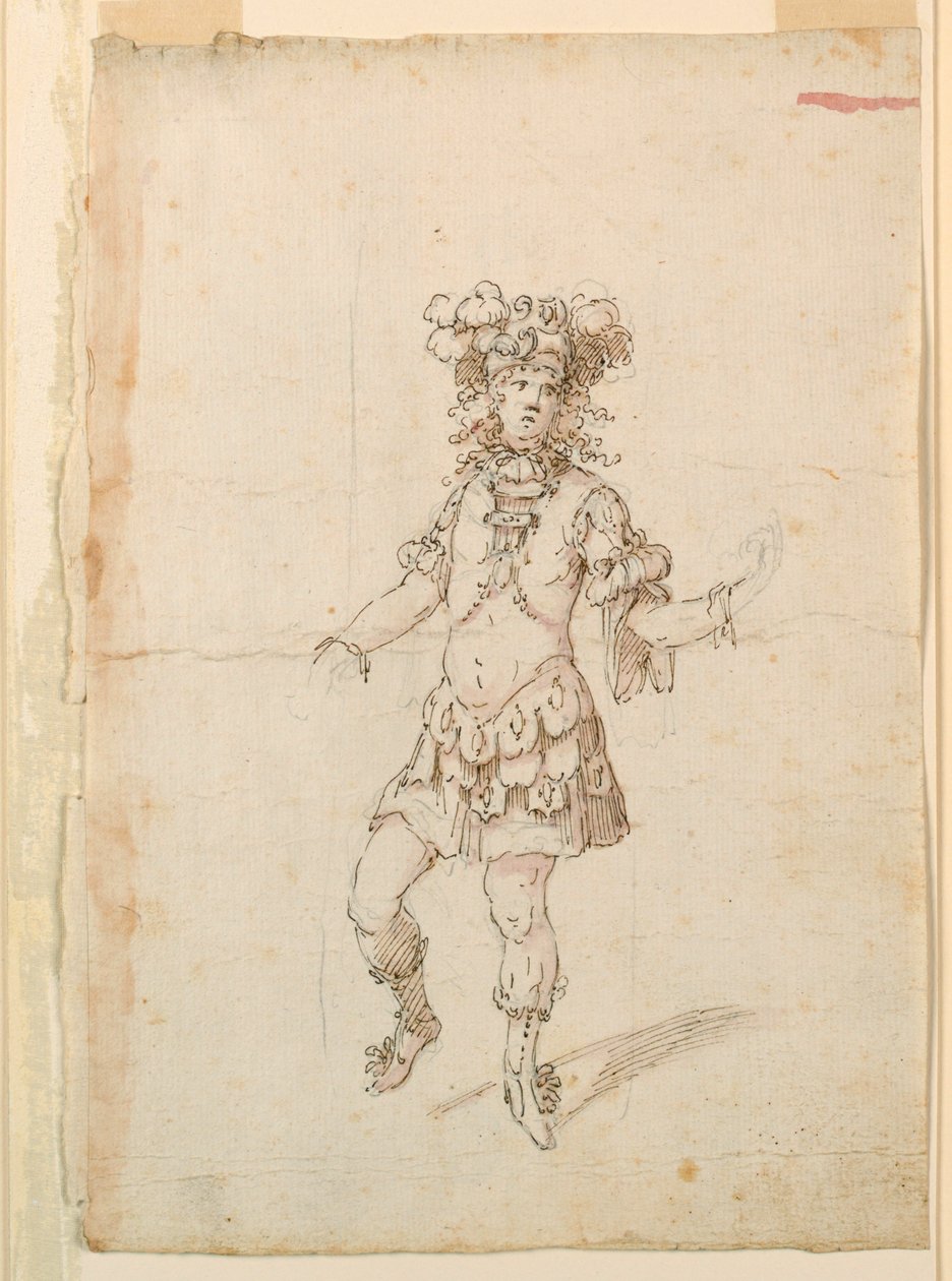 Kostüm Tasarımı: Bir Bale için Erkek Dansçı by Unknown artist