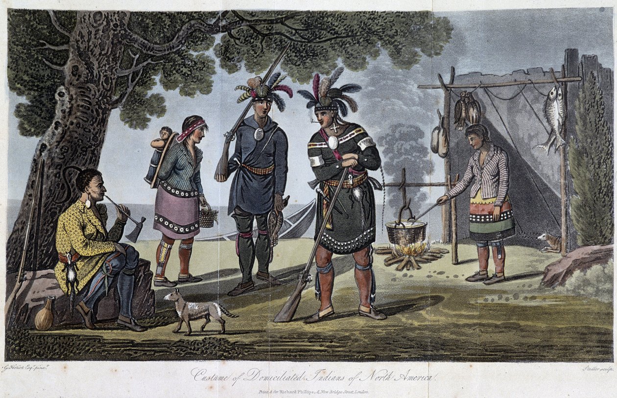 Kuzey Amerika Yerli Yerlilerinin Kostümleri, Heriot, George (1766-1844) by Unknown artist