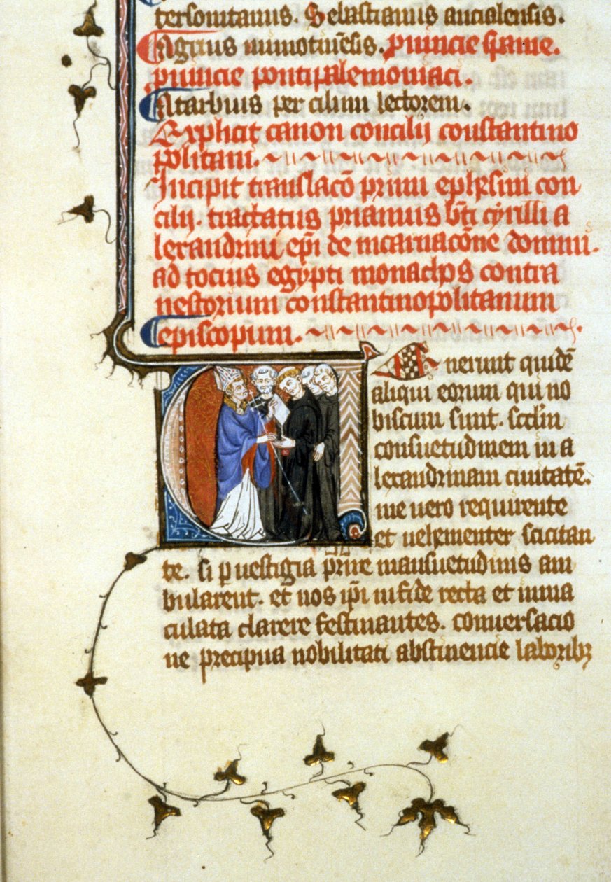 Efes Konsili, 365, 356r. El yazması dosyası. B. Bay de Toulouse. Toulouse Belediye Kütüphanesi yetkilendirme başvurusu (tel: 05 62 27 66 66) by Unknown artist