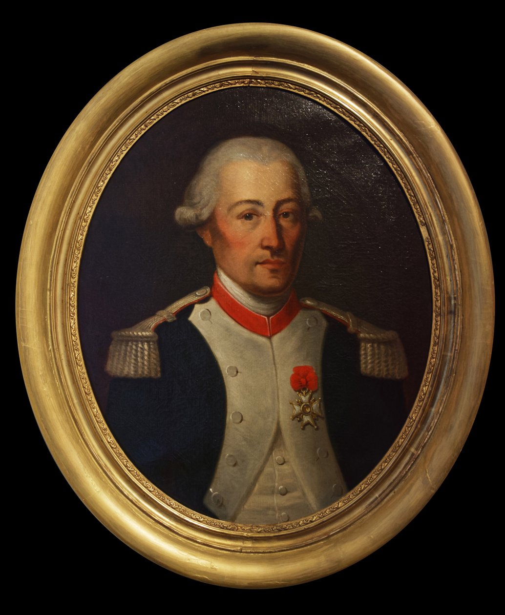 Kont Laurent de Migot, Artois ejderhaları alayının yarbay, 18. yüzyılın sonlarında (tuval üzerine yağlı boya) by Unknown artist