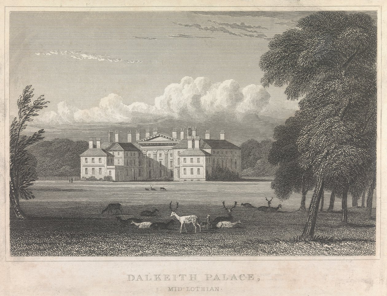 Dalkeith Sarayı, Midlothian; sayfa 86 (Birinci Cilt) by Unknown artist