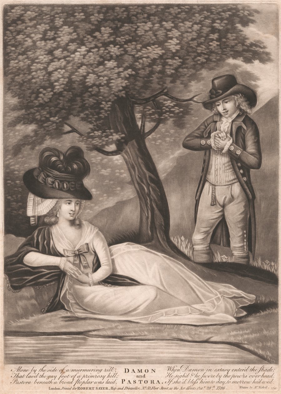 Damon ve Çoban by Unknown artist