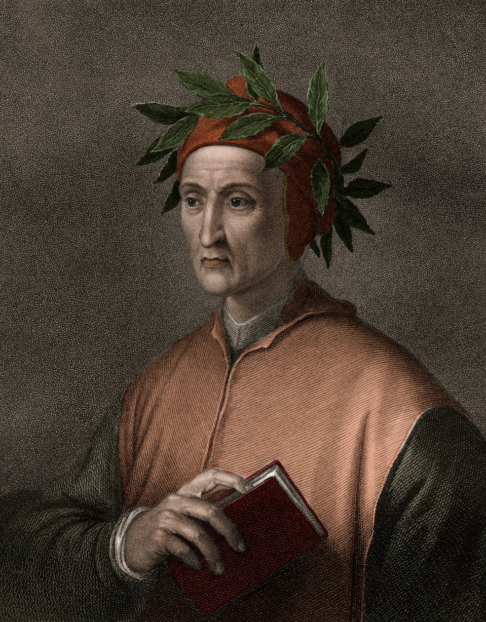 Dante Alighieri 1265-1321 - gravür - 19. yüzyıl by Unknown artist