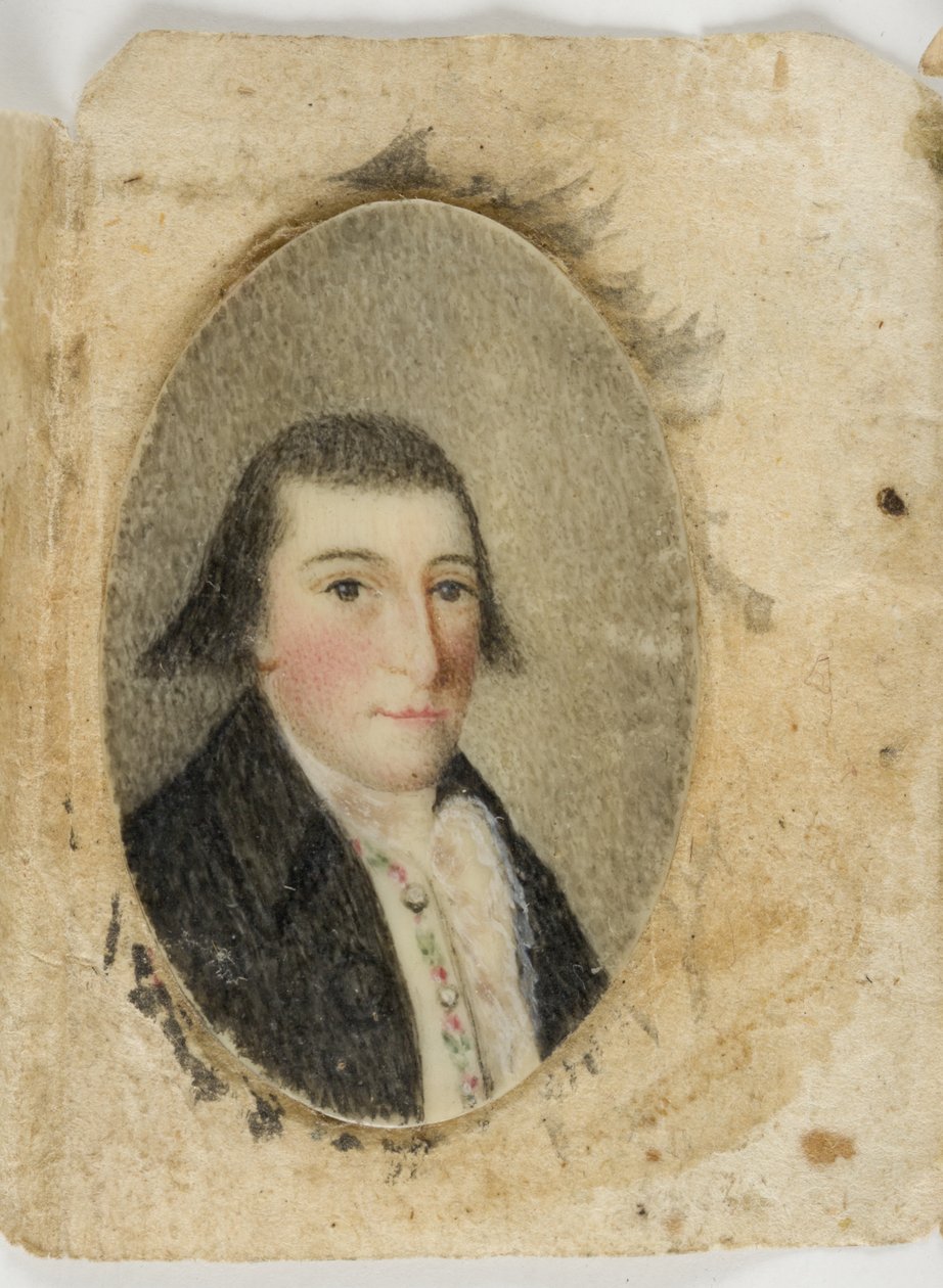 David Leonard Barnes, c.1789 (fildişi üzerine suluboya) by Unknown artist