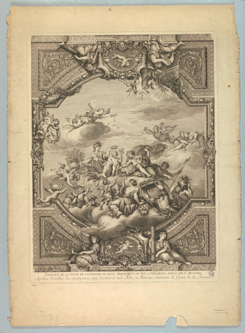 Versay Sarayı'nda Lebrun ve Mignard tarafından süslemeler by Unknown artist