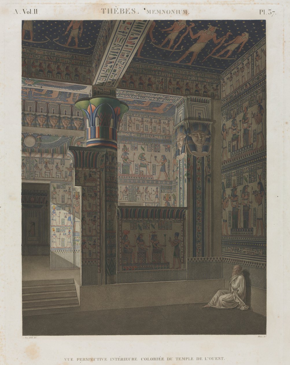Mısır açıklaması: Teb. Memnonium, Cilt. II, Pl. 37 by Unknown artist