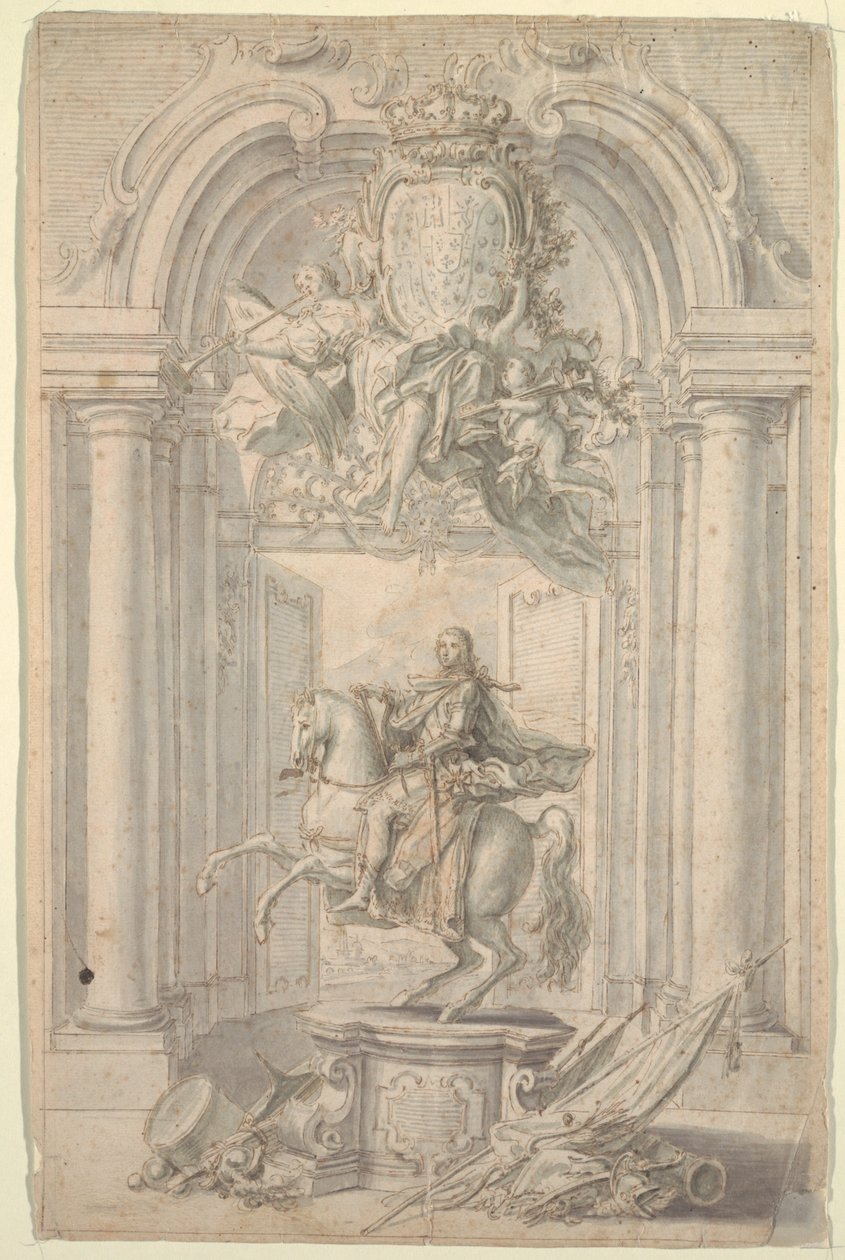 Charles III Binicilik Anıtı için Tasarım by Unknown artist