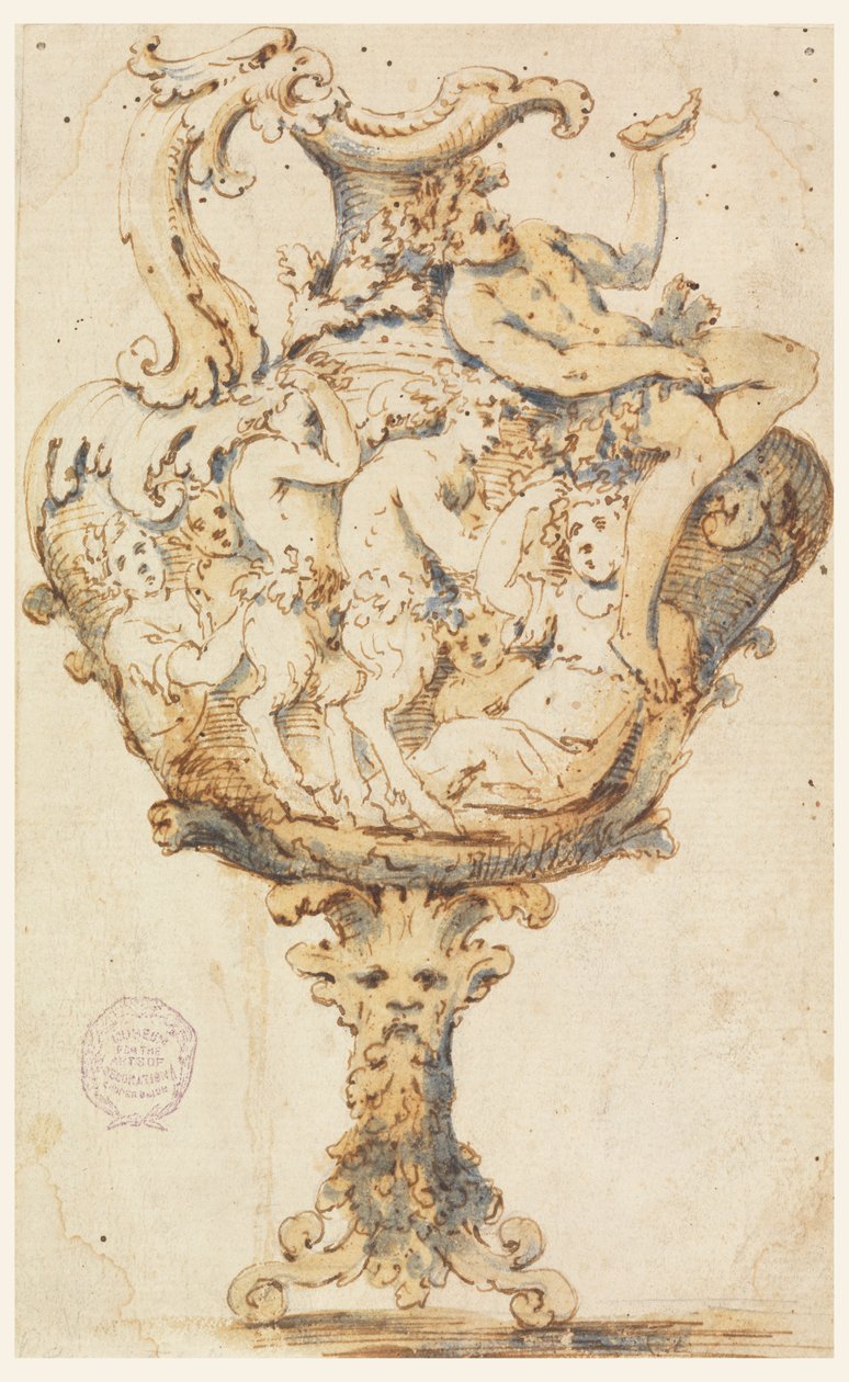 Majolica Sürahi için Tasarım by Unknown artist