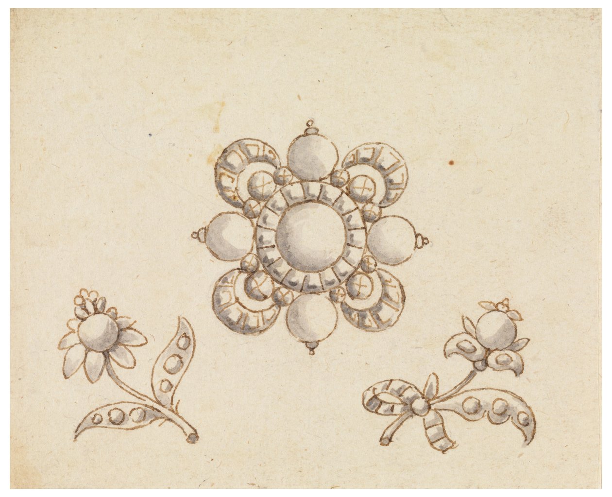Üç Broş için Tasarım by Unknown artist