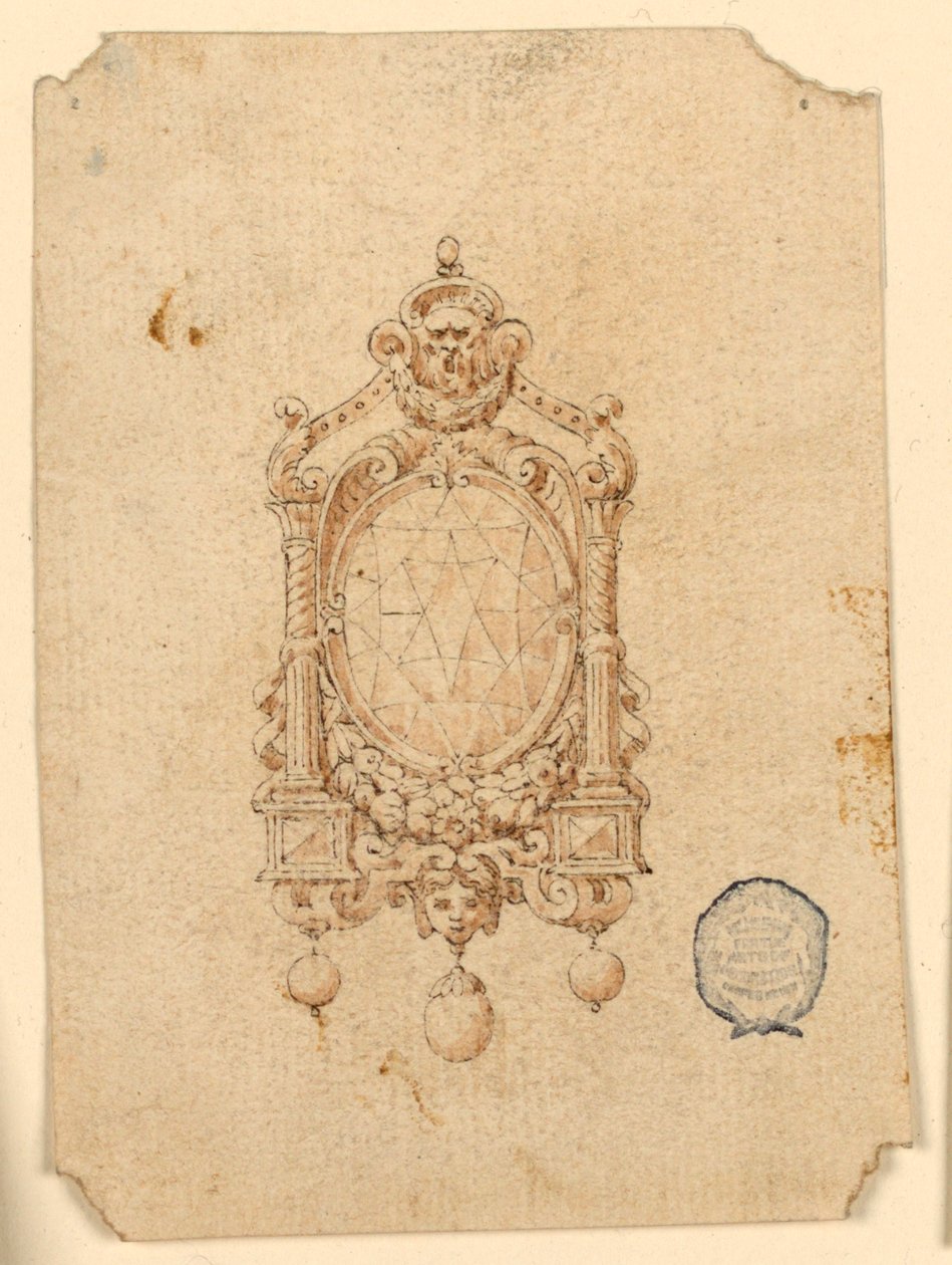 Oval Pırlantalı Broş Tasarımı by Unknown artist
