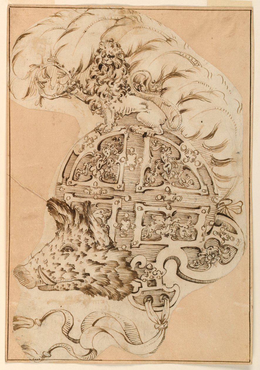 Dekoratif Burgonet için Tasarım by Unknown artist
