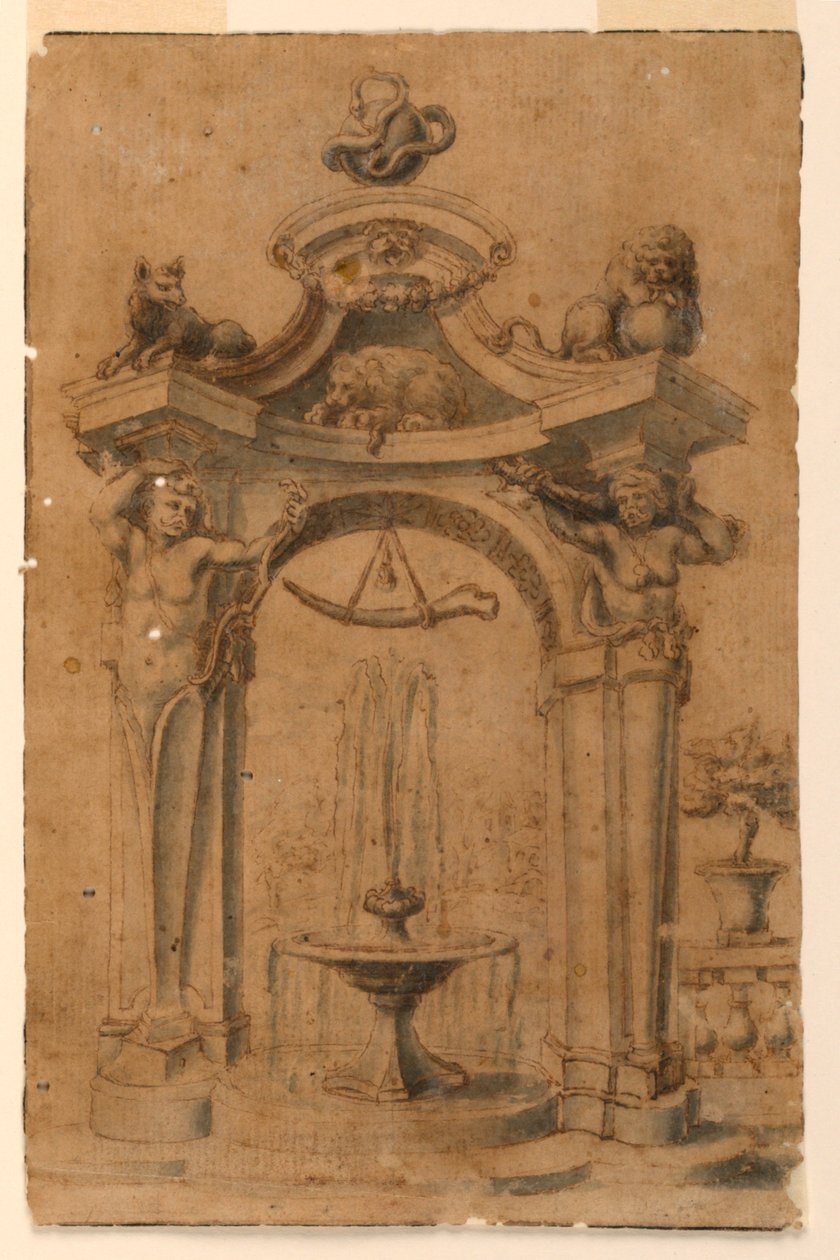 Bahçe Çeşmesi Tasarımı by Unknown artist