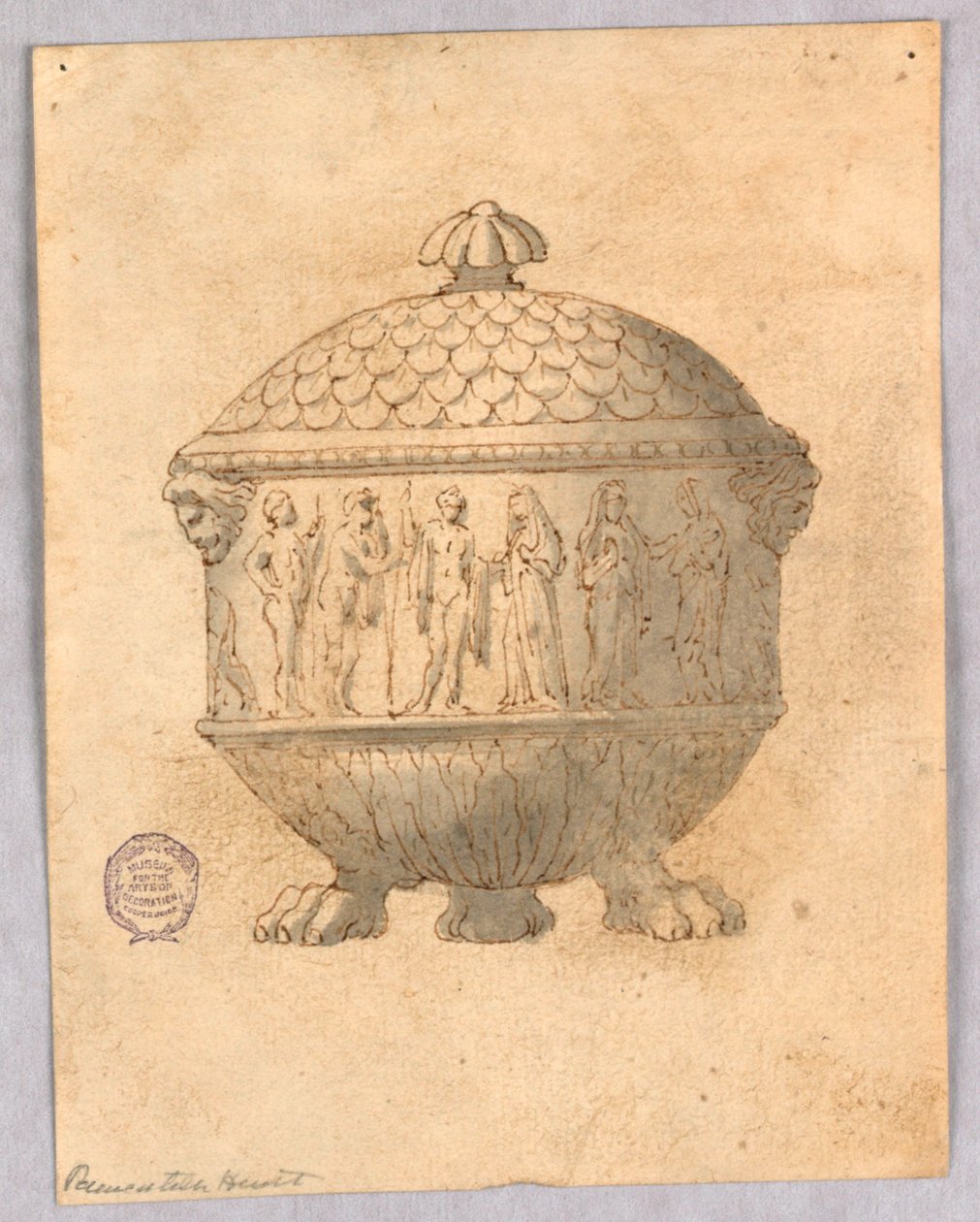 Bir Tureen için Tasarım by Unknown artist
