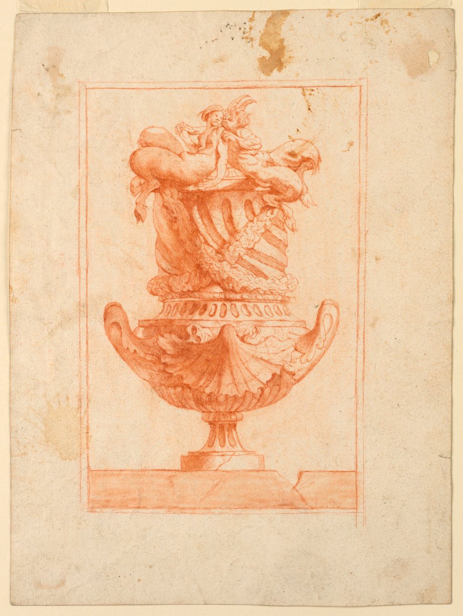 Satyrli Vazo Tasarımı by Unknown artist