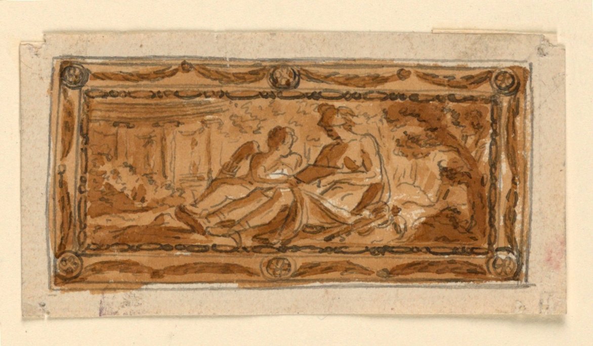 Bir Enfiye Kutusunun Kapağı için Tasarım by Unknown artist