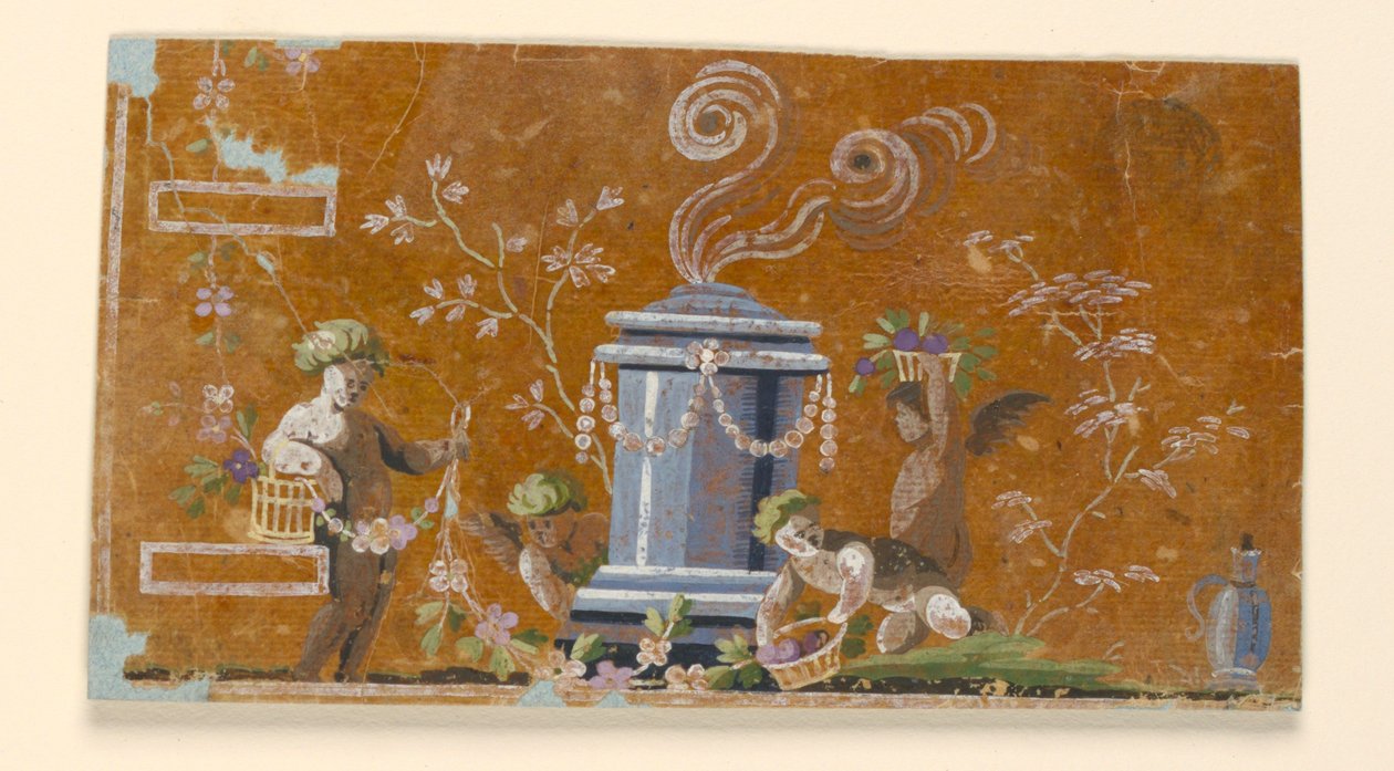 Bir Erkek Yeleğinin Sol Alt Köşesinin Nakış Tasarımı by Unknown artist