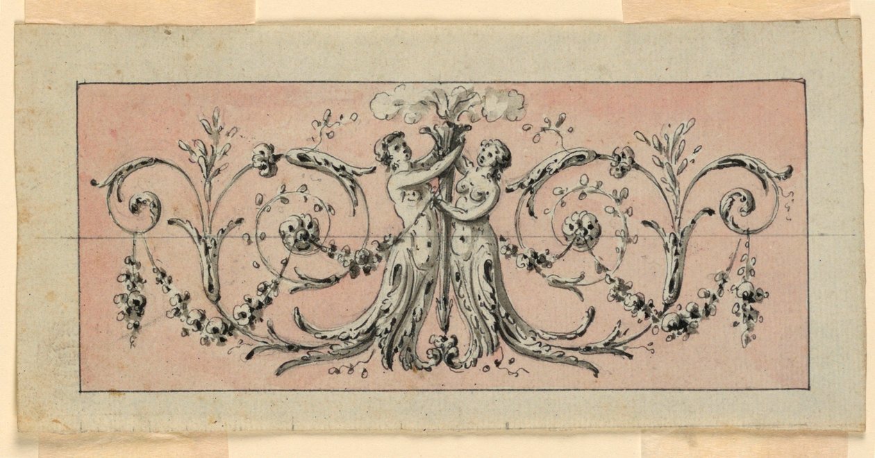 Bir panelin dekorasyonu için tasarım by Unknown artist
