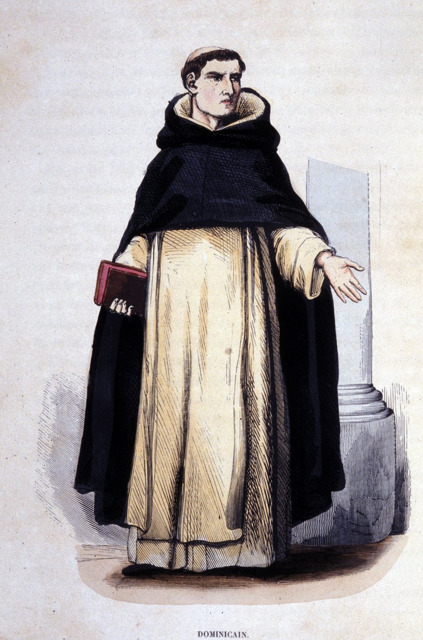 Dominik. Dini emirler üzerine bir albümden gravür, Paris by Unknown artist