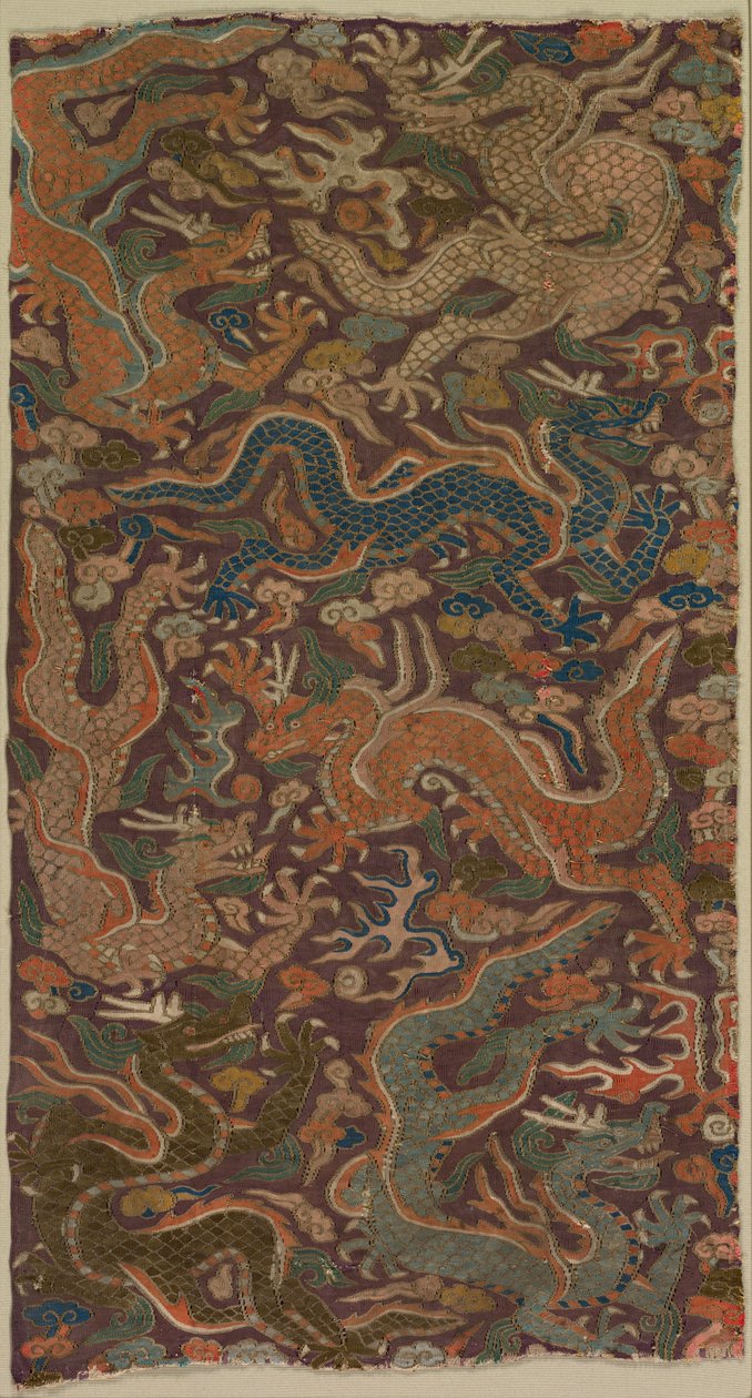 Alevli İncileri Kovalayan Ejderhalar by Unknown artist