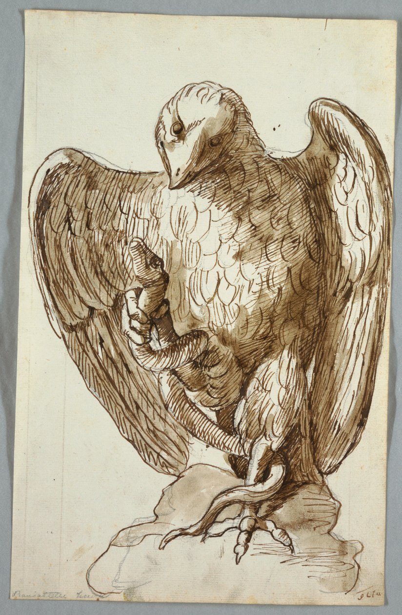 kartal ve yılan by Unknown artist