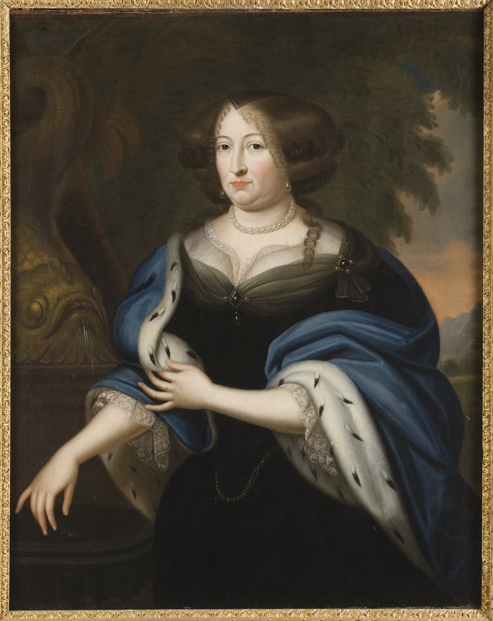 Brandenburglu Hedwig Sophie - Brandenburglu Hedwig Sophie Uçucu Uç beyinin portresi by Unknown artist