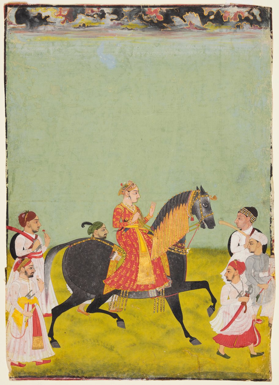 Mewarlı Maharana Raj Singh II'nin Binicilik Portresi (r. 1755–62) by Unknown artist