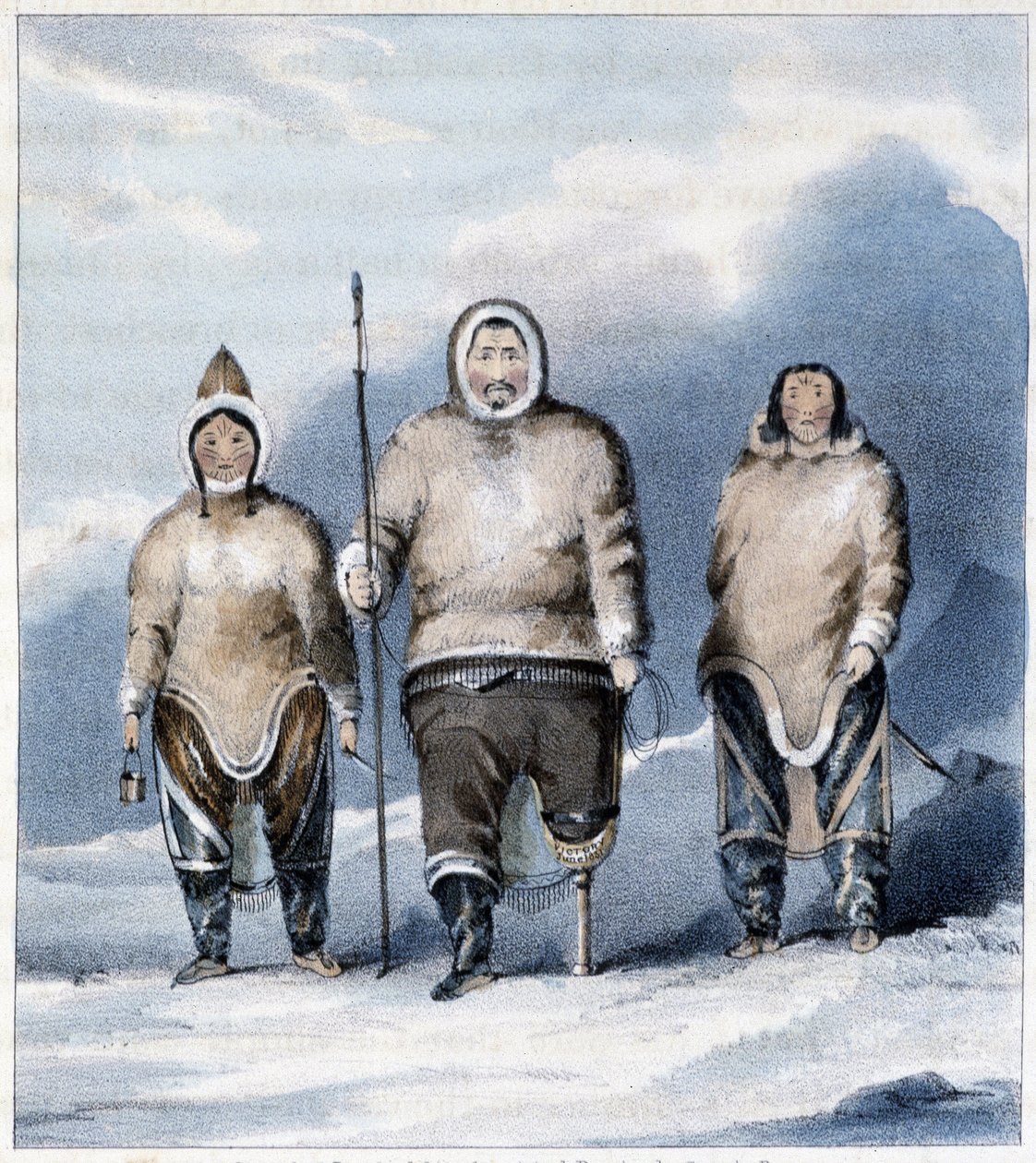 Eskimolar: Shulamina, Tulluachiu ve Tirikshiu by Unknown artist