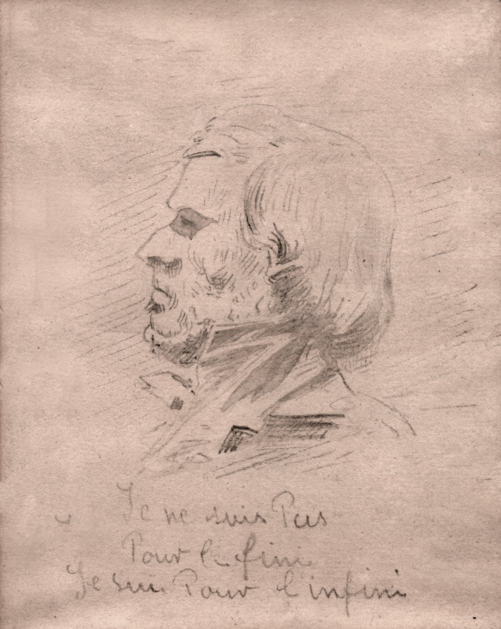 Eugene Delacroix. (çizim, yaklaşık 1850) by Unknown artist