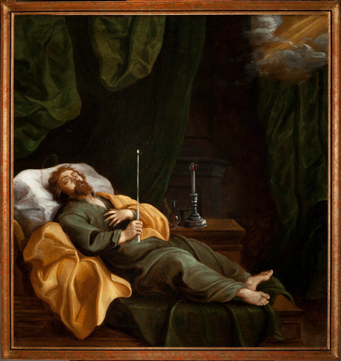Süresi doluyor (La bonne mort). Tuval üzerine yağlıboya. 18. yüzyıl. by Unknown artist