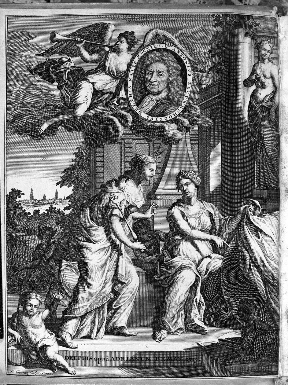 Hollandalı tüccar ve bilgin Antoine van Leeuwenhoek (veya Leeuvenhoek Leeuwenhoeck) (veya Antoni veya Anthonie) (1632-1723) 1719