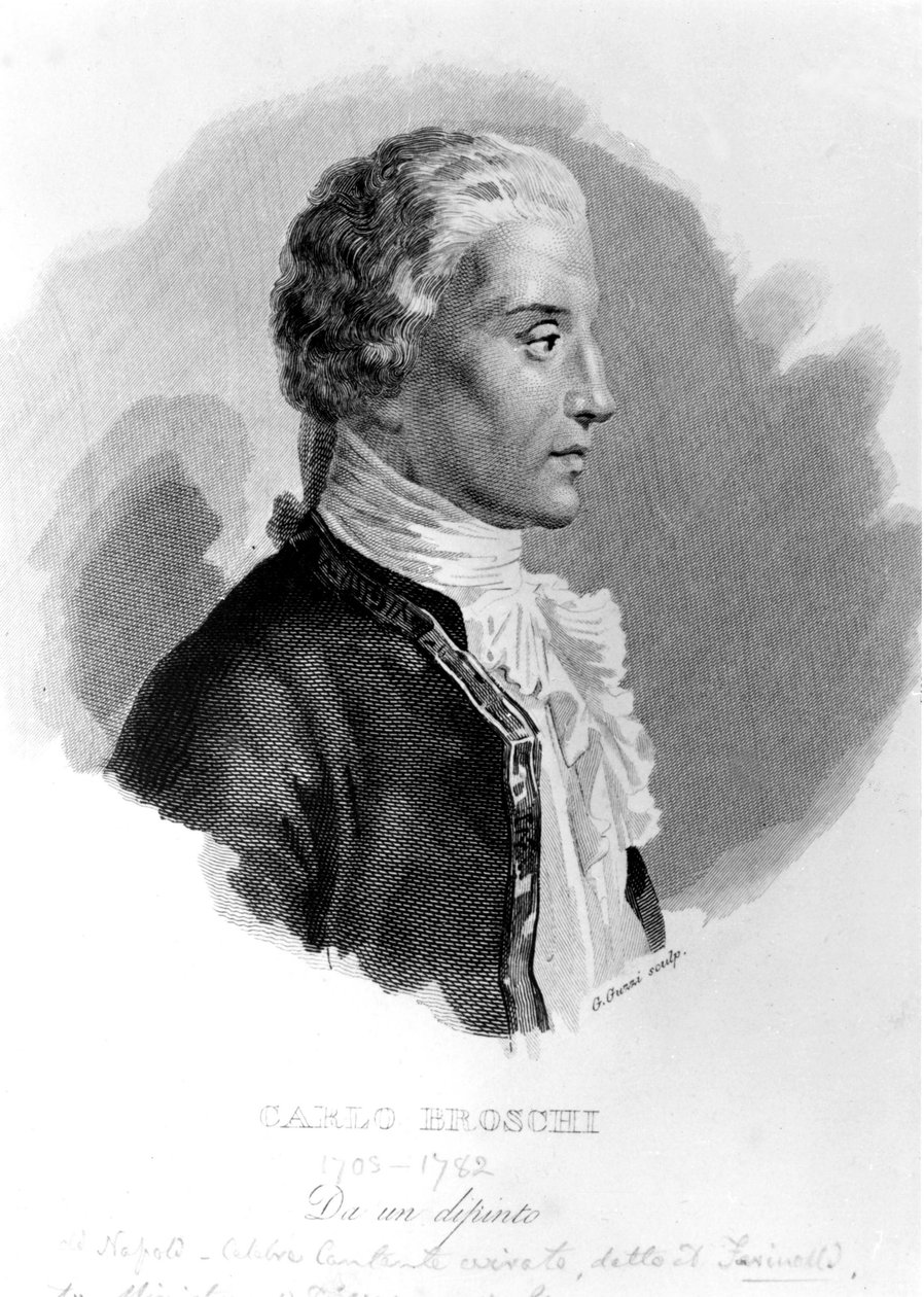 Farinelli (Carlo Broschi, aşağı yukarı; 1705 - 1782). by Unknown artist