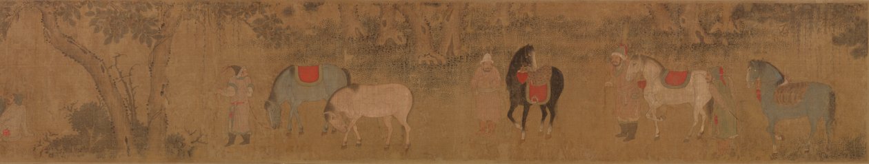 Manzarada Figürler ve Atlar by Unknown artist