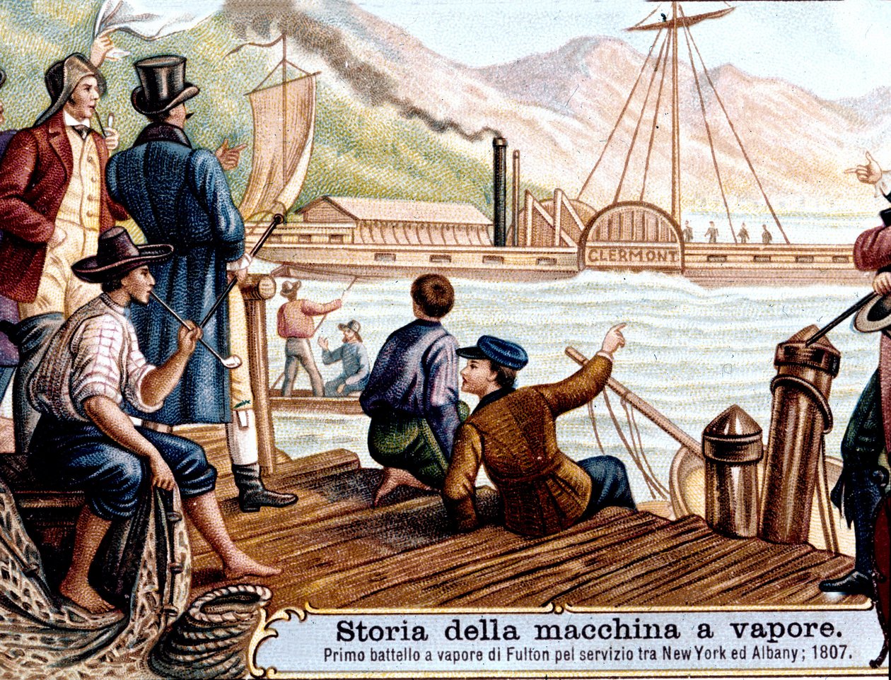 Robert Fulton (1765-1815), Hudson Nehri, ABD