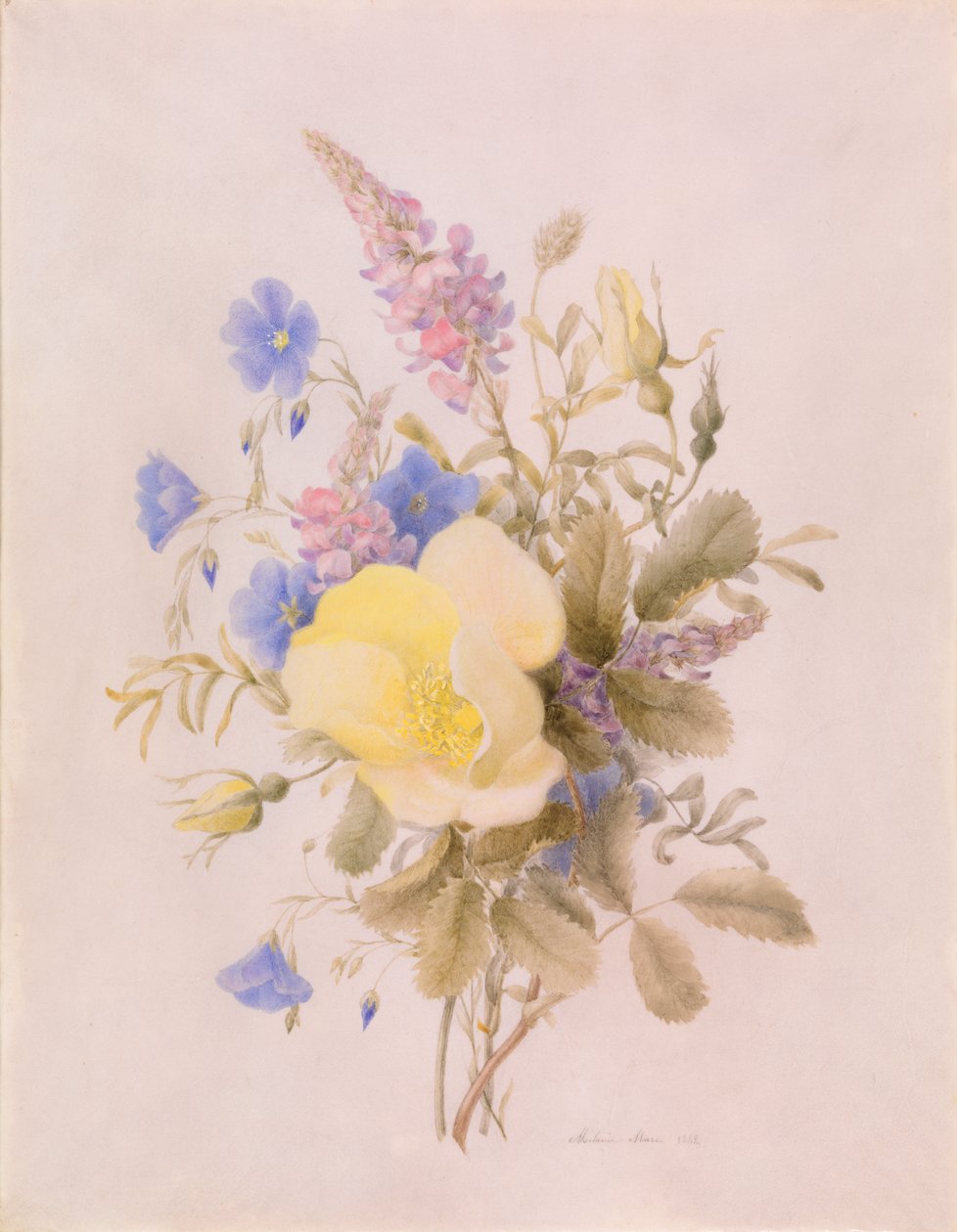 Sarı Güllü Çiçekler by Unknown artist