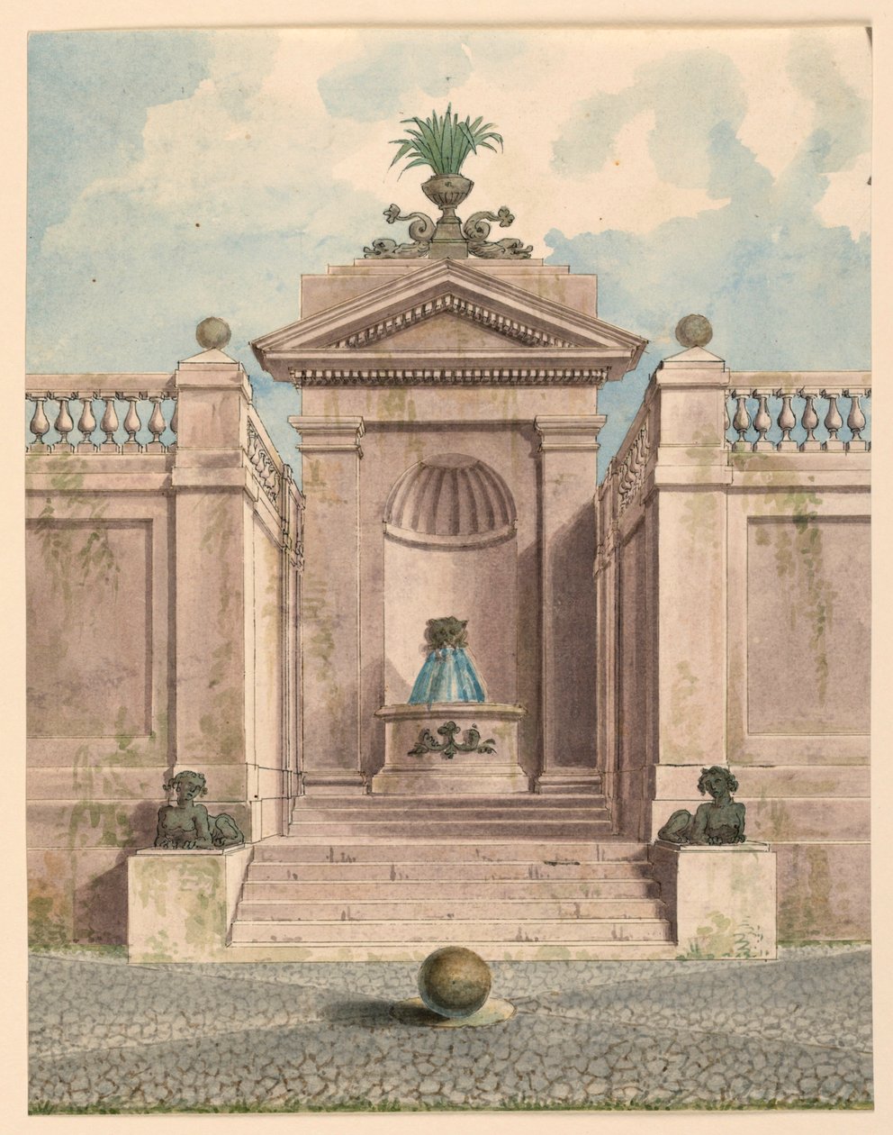 Bir Niş içinde Çeşme by Unknown artist