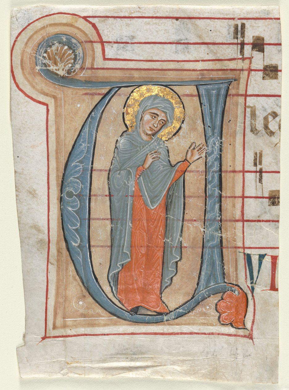 Tarihsel Başlangıcı (V) ile Kademeli Bir Parçadan Parça: Meryem Ana by Unknown artist