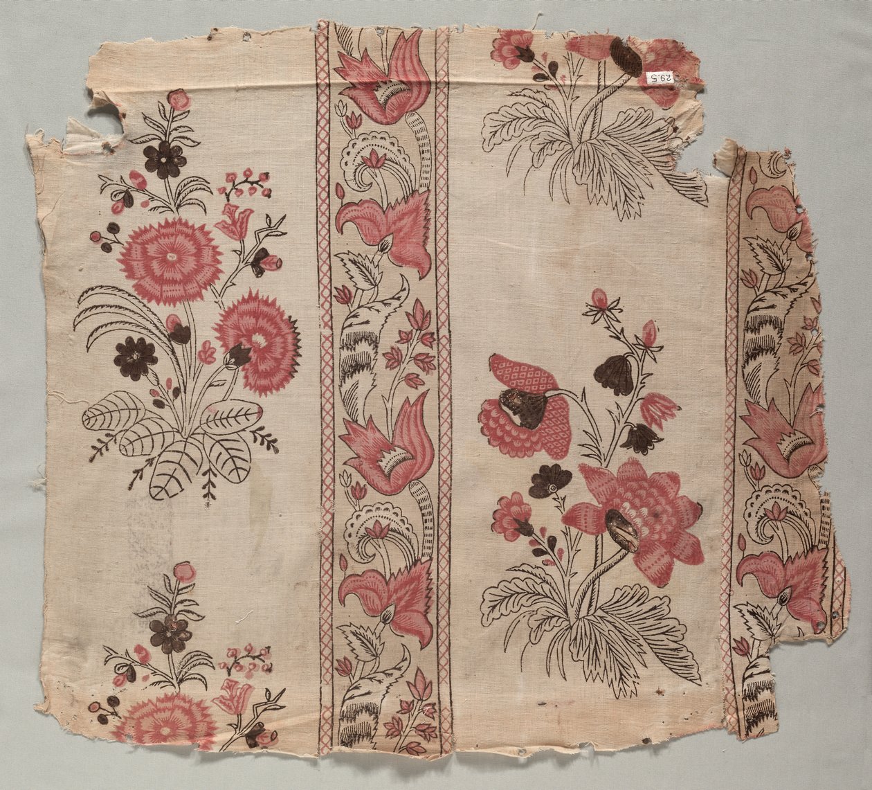 Tahta Baskılı Keten Parçası by Unknown artist