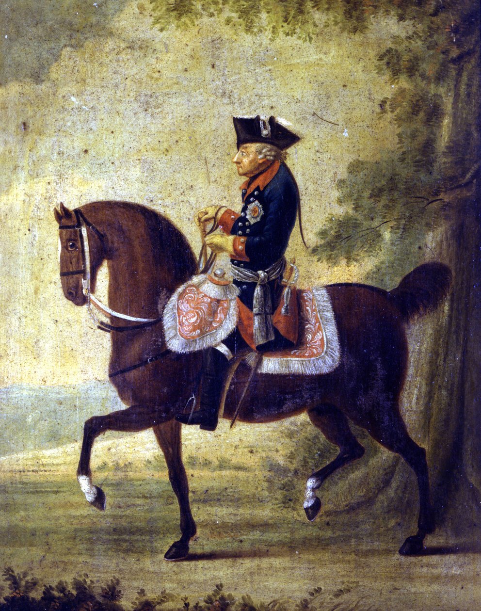Büyük Frederick, Prusya Kralı (1712-1786). Resmin çerçevesinin altında “” yazıyor... Berlin 1776. Museo del Risorgimento. Milano by Unknown artist