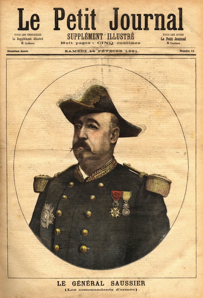 General Felix Gustave (Felix-Gustave) Saussier (1828-1905), bir ordu komutanı ve 1882