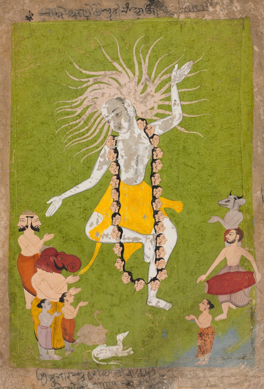 Tanrı Shiva, Mahakala Dansı Olarak Vahşi Yüzünde by Unknown artist