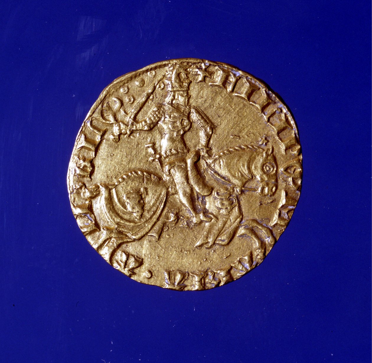 Filippo Maria Visconti (1392 - 1447) tasvirli altın sikke. by Unknown artist