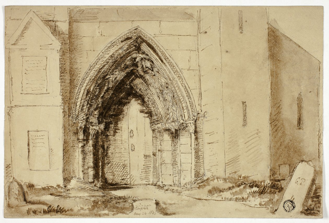 Gotik Kilise Portalı by Unknown artist